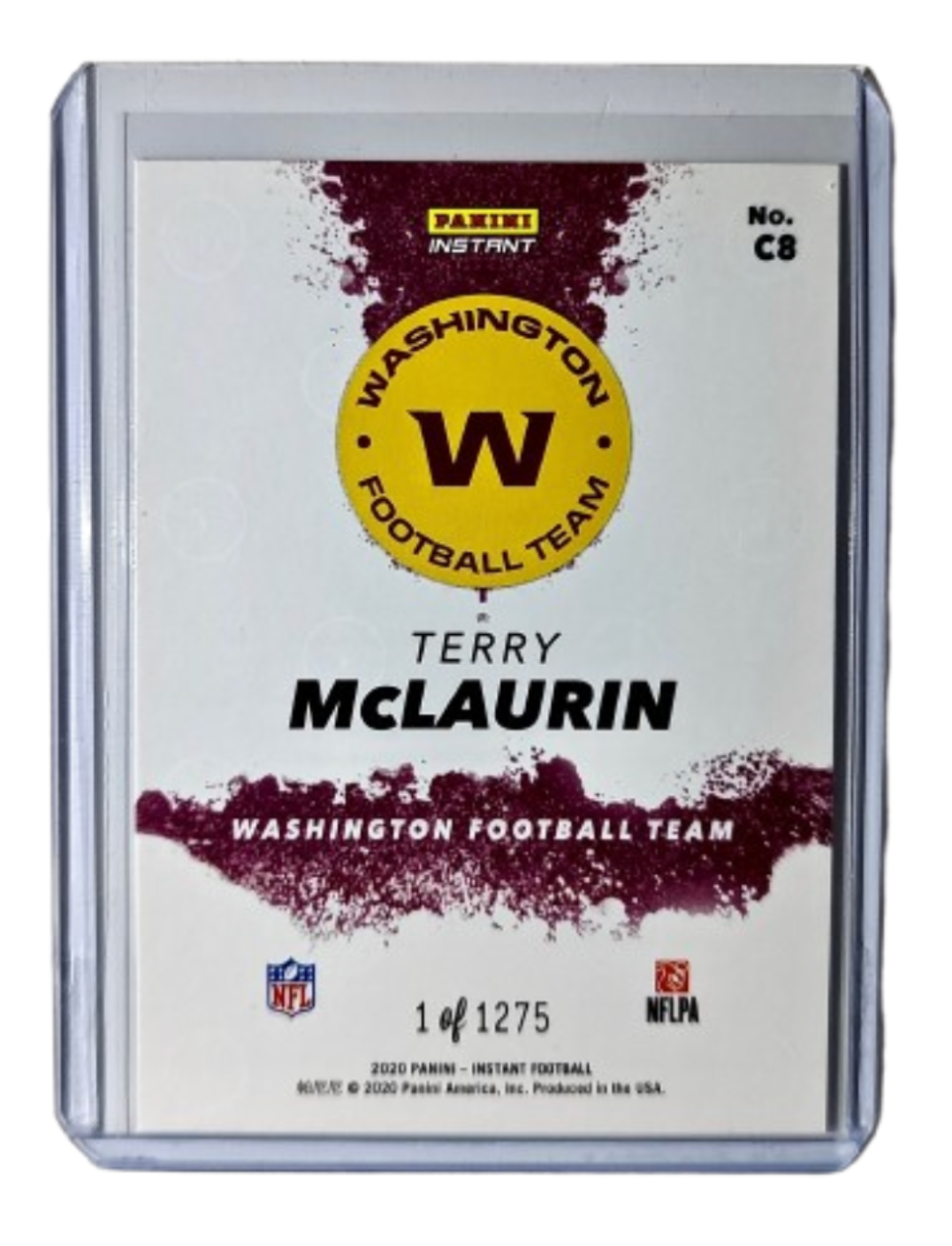 Terry McLaurin 2020 Panini NFL Instant My City #8 Football Card 1 of 1275