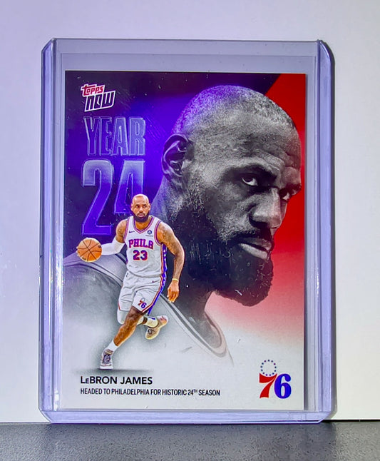 LeBron James 2026-27 Topps Now NBA Basketball Card Philadelphia 76ers