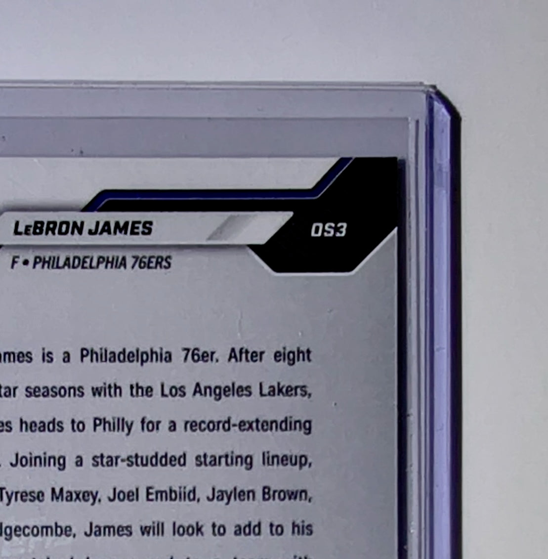 LeBron James 2026-27 Topps Now NBA Basketball Card Philadelphia 76ers