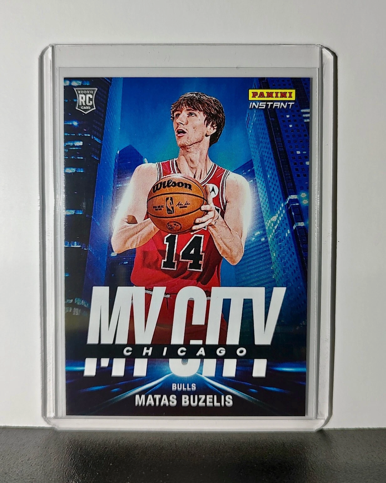 Matas Buzelis Rookie 2024-25 Panini MyCity NBA #27 Basketball Card Bulls 1/268