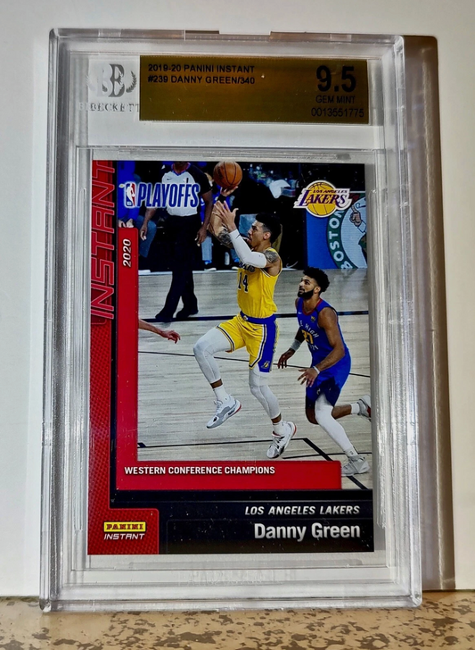 Danny Green 2019-20 Panini NBA #239 Basketball 1 of 340 BGS 9.5 Gem Mint Lakers