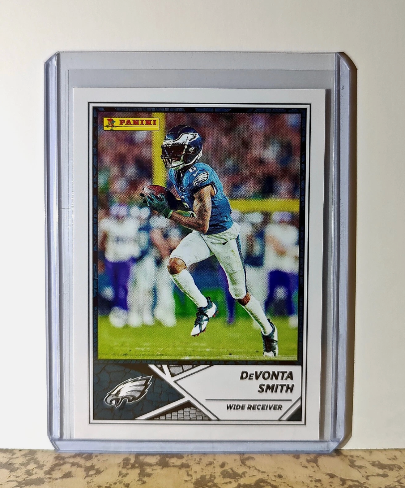 DeVonta Smith 2024 Panini NFL #44 Sticker Card Philadelphia Eagles