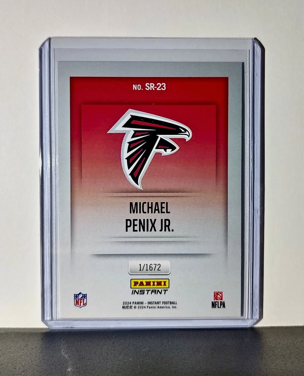 Michael Penix Jr. 2024 Panini NFL Studio Rookies Football Card Atlanta Falcons