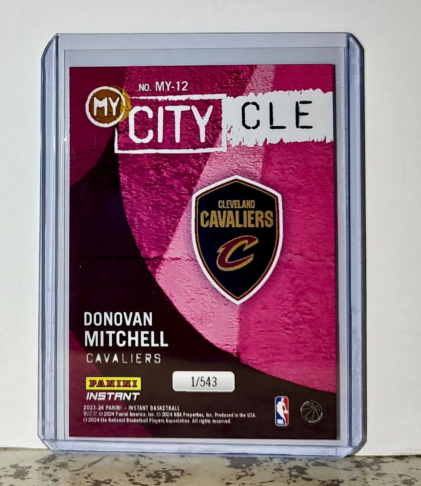 Donovan Mitchell 2023-24 Panini NBA #12 MyCity Basketball Card Caveliers 1/543