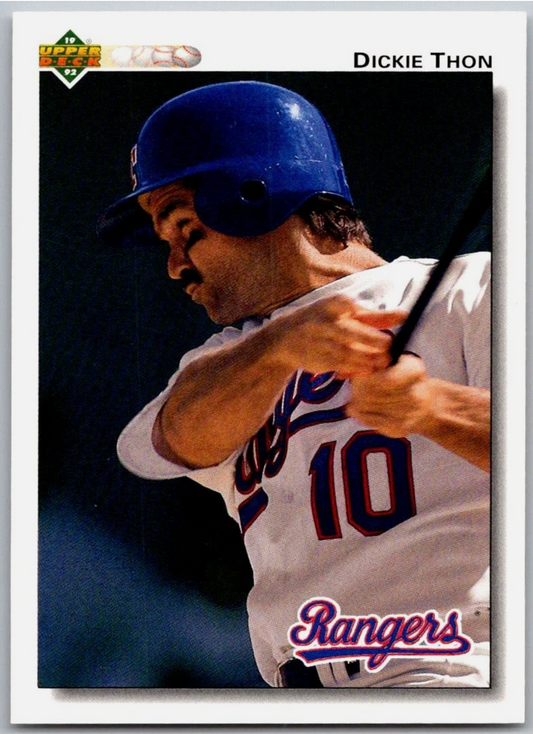 Dickie Thon 1992 Upper Deck MLB #769 Baseball Card Texas Rangers